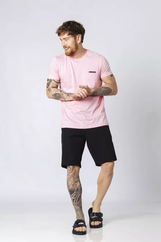 camiseta revive class rosa confete camiseta revive class rosa confete